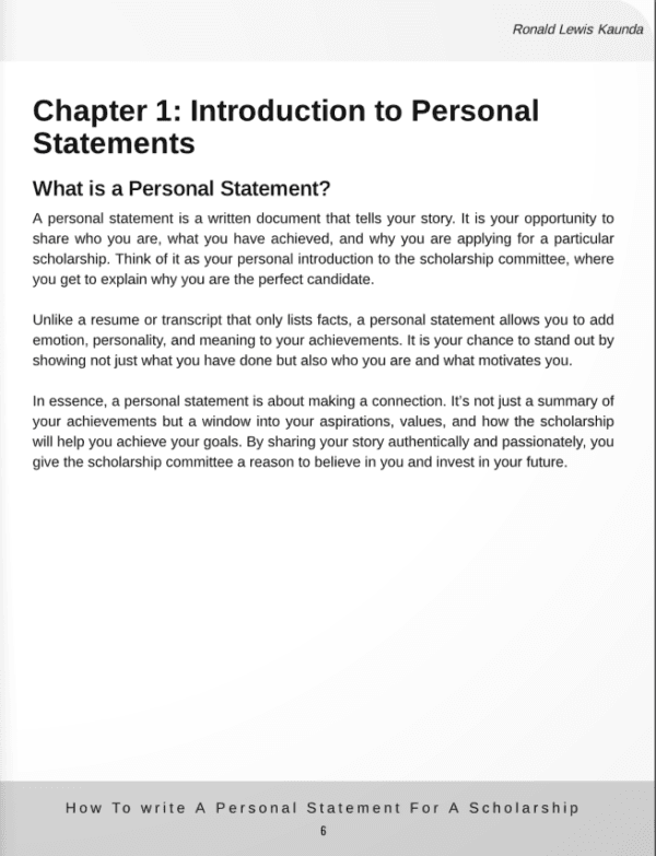 How To Write A Personal Statement For A Scholarship - Image 3