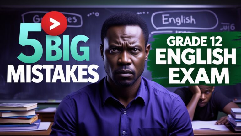 Top 5 Mistakes Students Make in Grade 12 English Exams