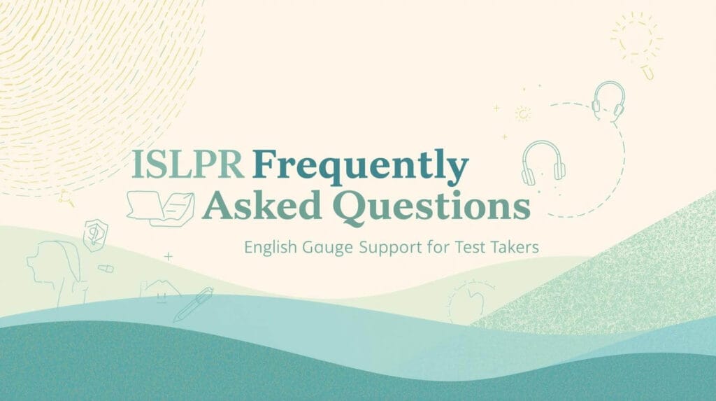 ISLPR Test Frequently