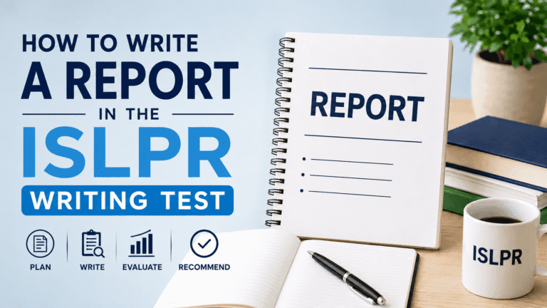 Best Strategy to Write a Report in the ISLPR Writing Test 4 How to Write a Report in the ISLPR Writing Test