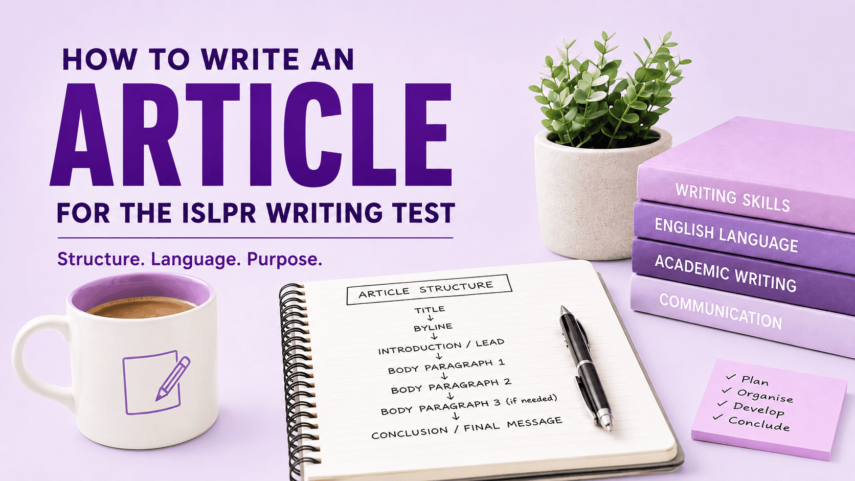 How to Write an Article for the ISLPR Writing Test